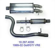 AUTOTECH SportTuned 2.5 S/S EXHAUST ( FITS MK4 12V 24V VR6 GOLF GTI 2002-2005)