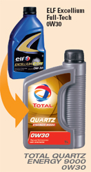ELF TOTAL QUARTZ RACING SYNTHETIC TECHNOLOGY MOTOR OIL 10W50