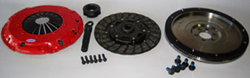 1.8T SINGLE MASS CLUTCH KIT W/FLYWHEEL STAGE 2 (FITS AUDI MK1 TT & MK4 GOLF JETTA 1.8T W/ 5SP) 22 LB FW