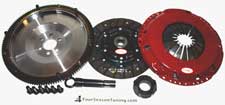 FST 228MM STEEL BILLET 14 POUND Flywheel W/ CLUTCHNET ORGANIC CLUTCH DISK (FITS VW MK5 JETTA RABBIT BEETLE W/ 2.5) Stage 2
