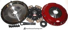 FST 228MM 14 POUND STEEL BILLET Flywheel W/ CLUTCHNET 6 PUCK CLUTCH DISC (FITS VW MK5 JETTA RABBIT BEETLE W/ 2.5) Stage 2x