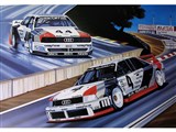 Audi 90 Turbo and 200 Turbo Autographed Racing Prints By Colin Carter / 