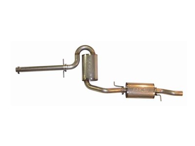 TT Stainless 2.5" Exhaust Corrado VR6 w/ Two Stainless Borla Mufflers