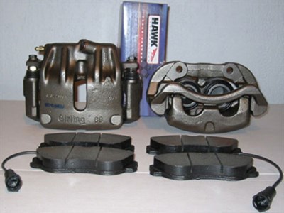 Girling 60 Calipers W/ Carriers(Rebuilt) W/ Hawk HPS Pads