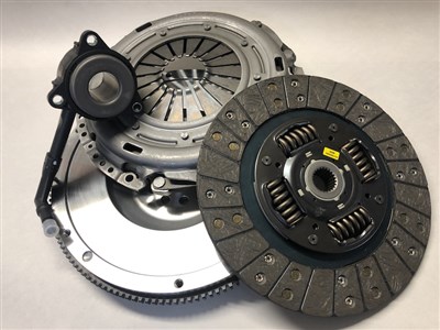 02M STAGE 1+ CLUTCH KIT W/ STEEL BILLET FLYWHEEL 17 LB (02M 240MM FITS VW MK4 Golf Jetta 02-04 1.8T