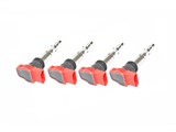 VW Audi 1.8T RED Ignition Coil 4 PACK