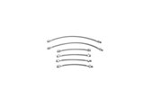 S/S BRAKE LINES - 6 line set - MK3 2.0L, Corrado VR6, Early MK3 VR6 / 