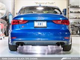 AWE Tuning Audi S3 Exhaust Suite Diamond Black Tips, 90mm