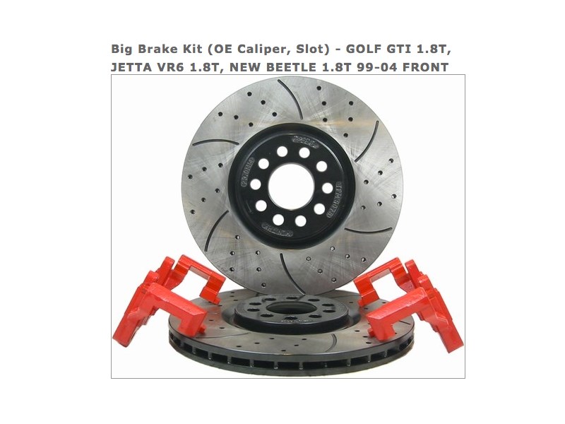 Racing Brake Big Brake Kit 312MM MK4 Golf Jetta (non R32)